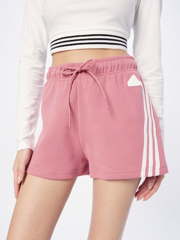 ADIDAS SPORTSWEAR Normální Sportovní kalhoty 'Future Icons 3-Stripes' – pink