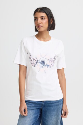 Pulz Shirts ' PZBETHANY ' i hvid: forside