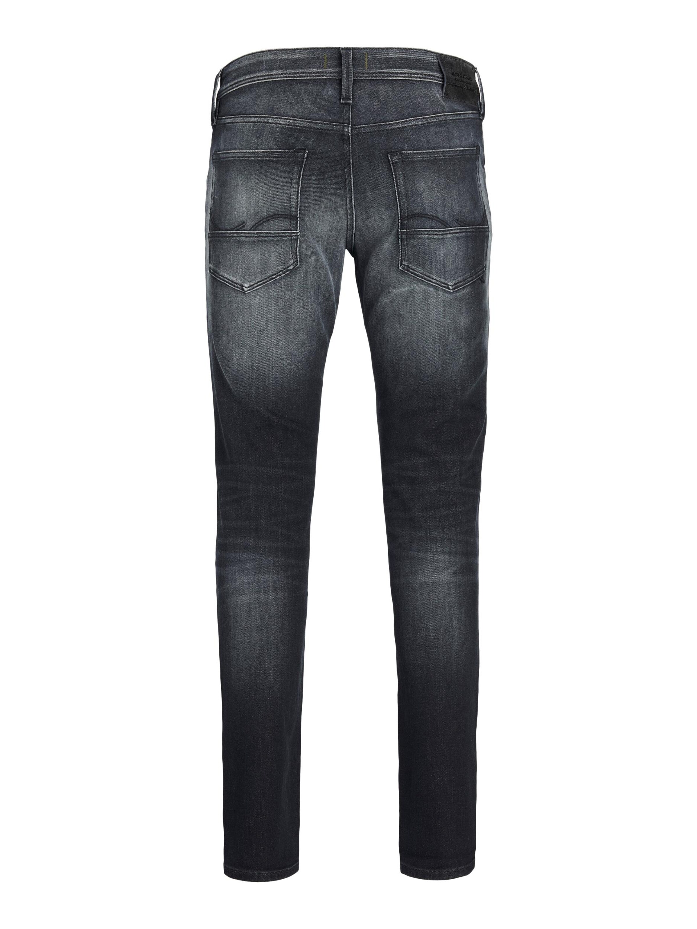 Coupe slim Jean 'JJIGlenn JJFox' JACK & JONES en noir