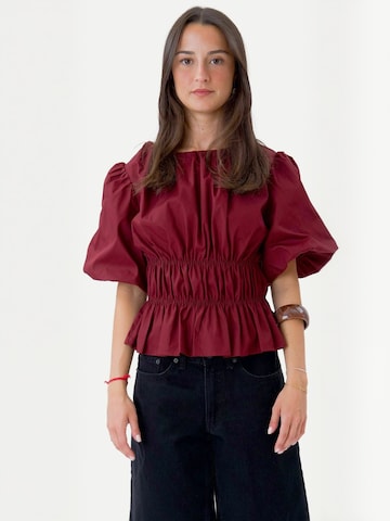 TEESHOPPEN Top ' Valentina ' in Rood: voorkant