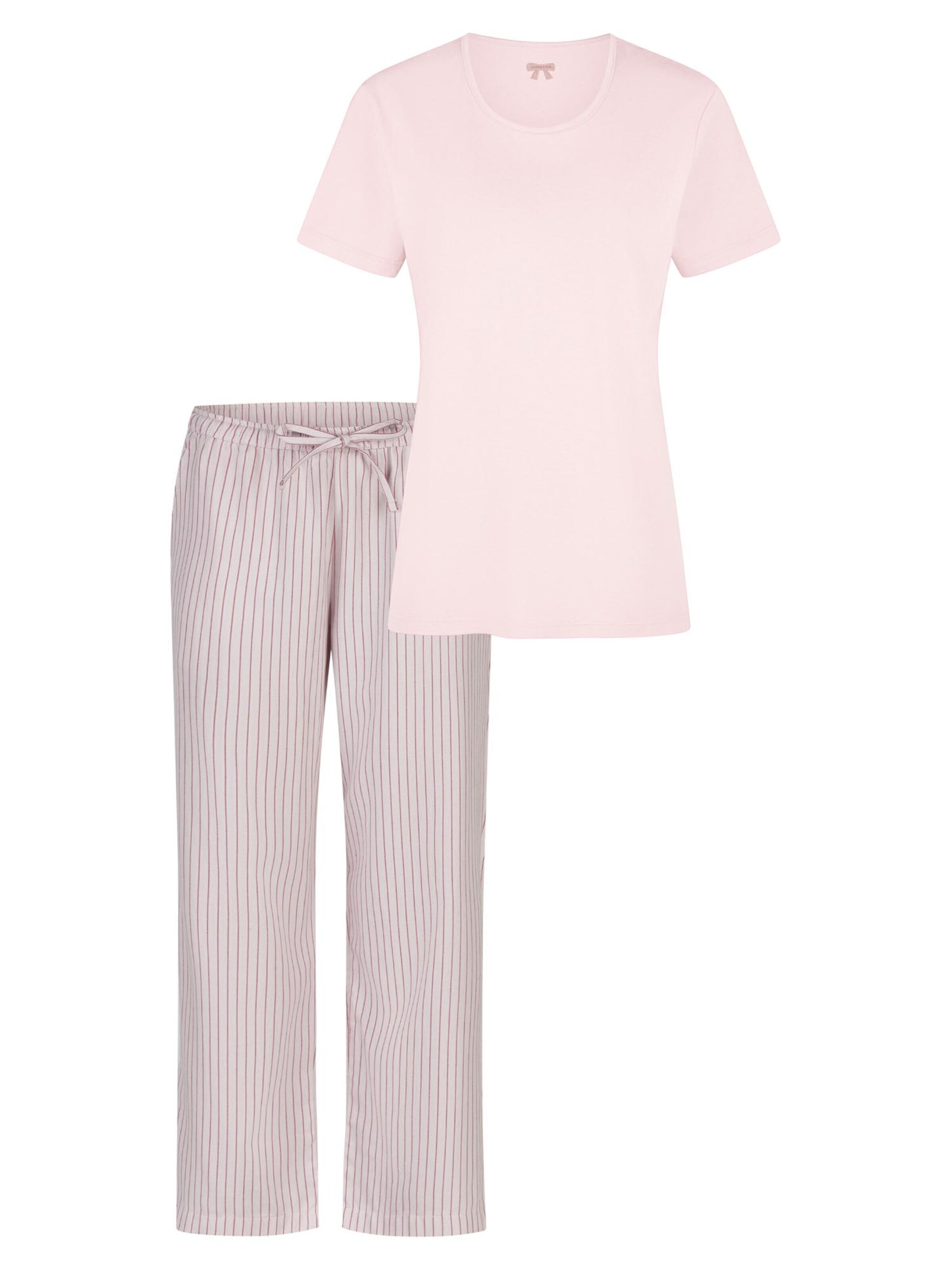 Ammann Pajama 'Mix & Match' in Pink: front
