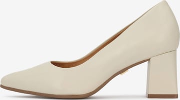 Escarpins Kazar en blanc : devant