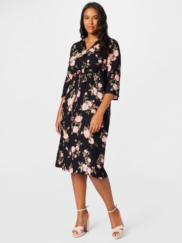 PIECES Curve Shirt dress 'Nya' in Black: front