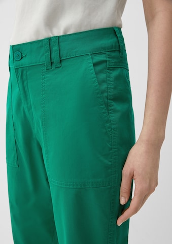 s.Oliver Slimfit Spodnie w kolorze zielony