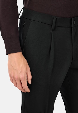 Boggi Milano Regular Pleat-front trousers 'B Tech' in Black