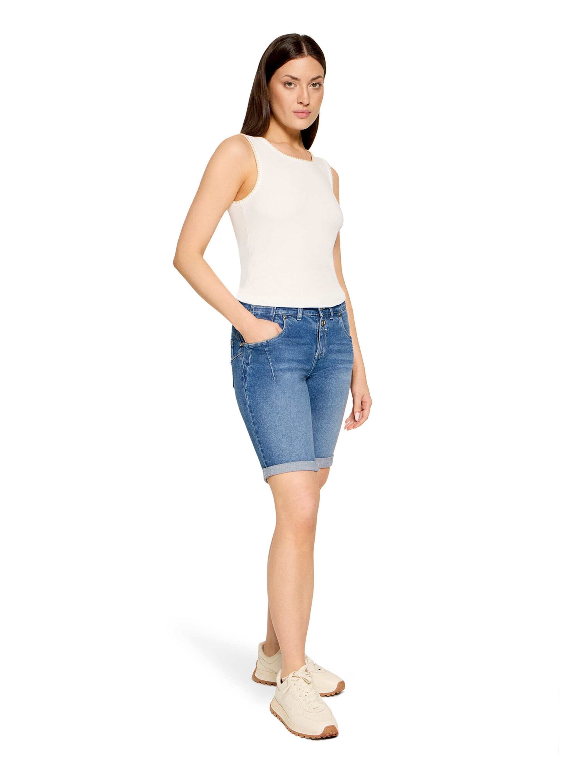 Skinny Pantaloni di Cartoon in blu