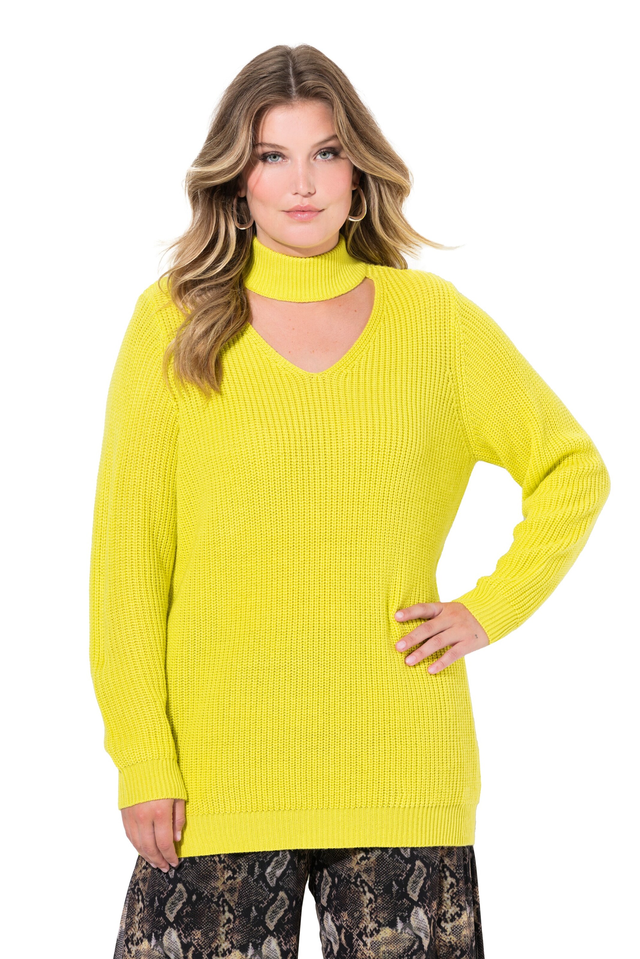 MIAMODA Sweater in Yellow: front