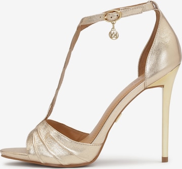 Kazar Sandal in Gold: front