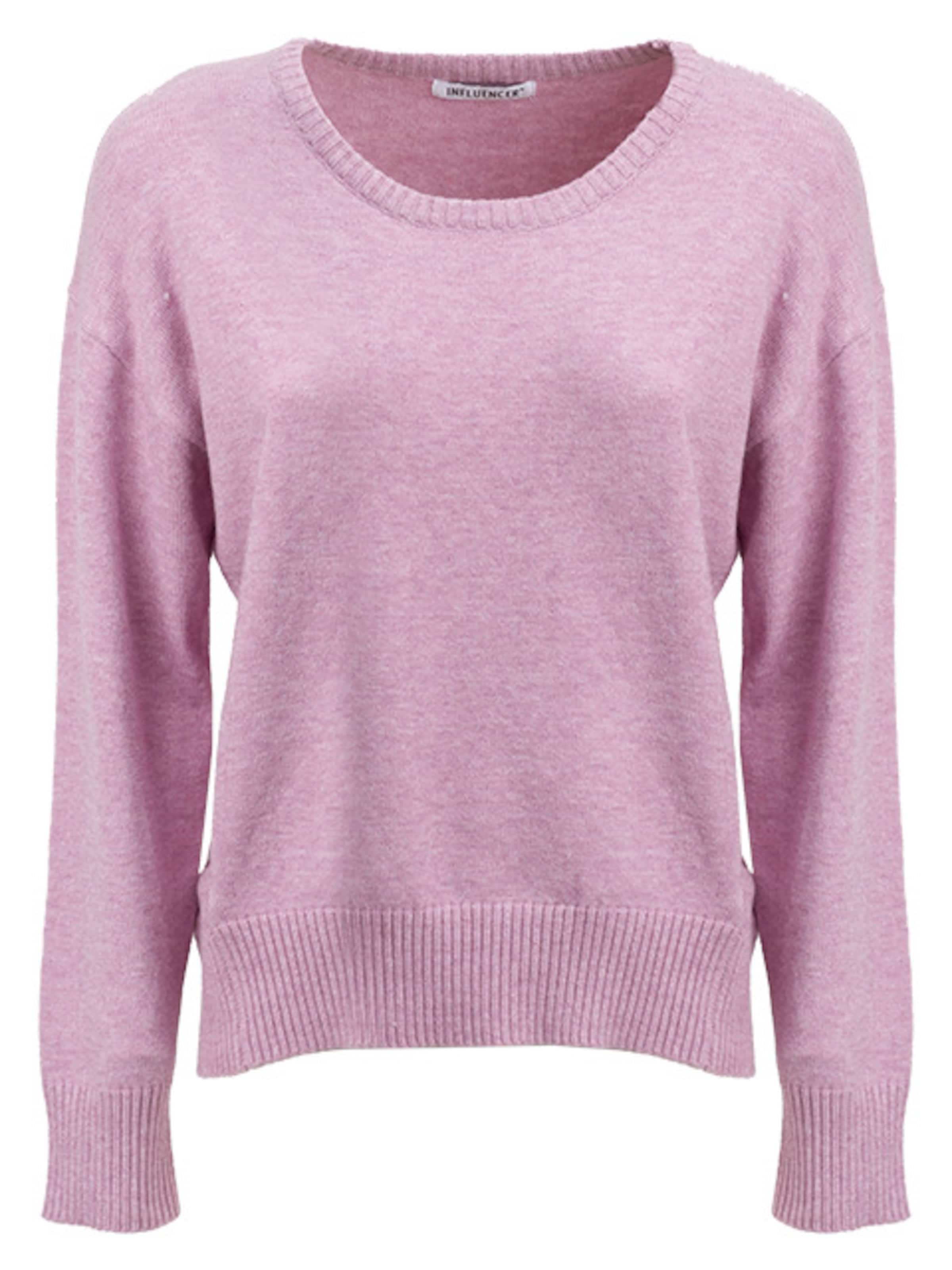 Influencer Sweter w kolorze różowy: przód