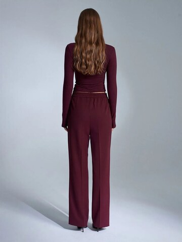 Dilvin Regular Pants in Red