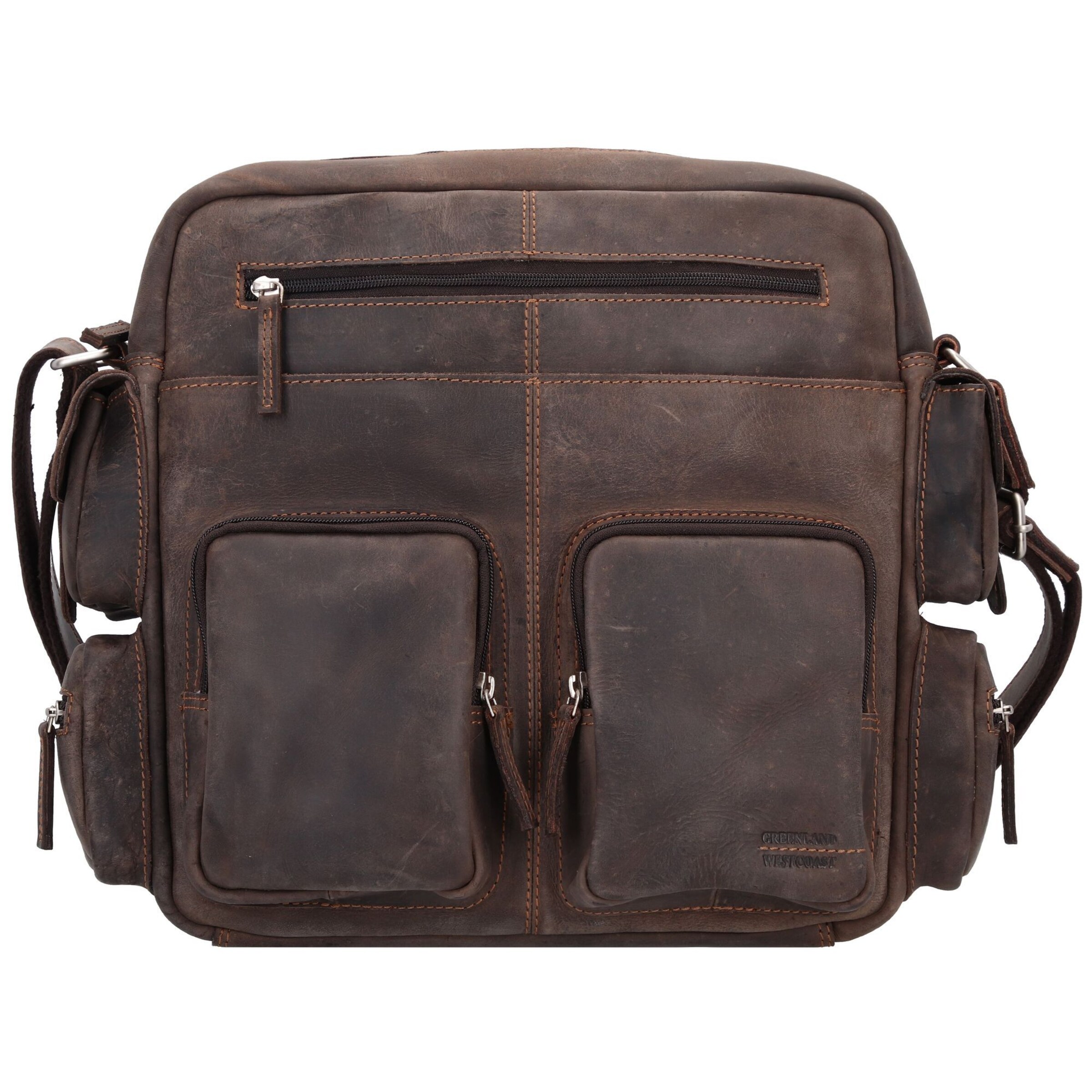 Greenland Nature Crossbody bag in Brown: front
