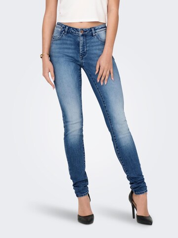 ONLY Skinny Jeans 'CARMEN' in Blauw: voorkant