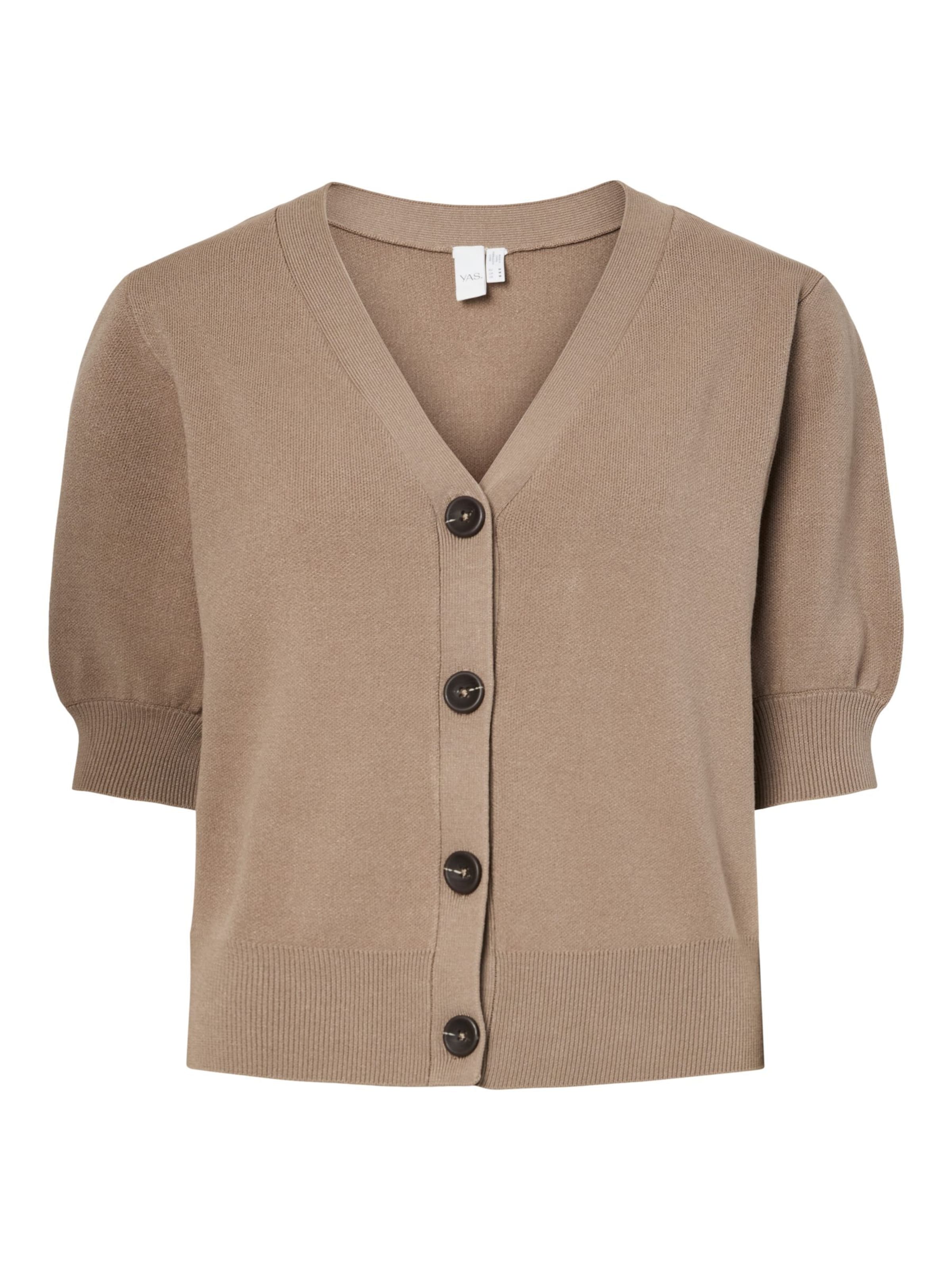 YAS Knit cardigan 'YASFonny' in Grey: front