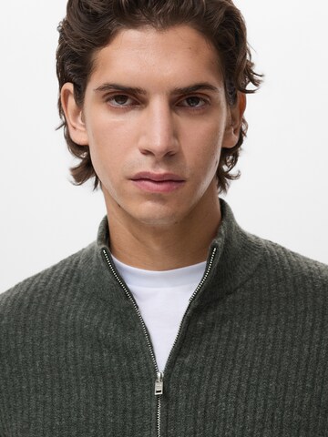 Vestes en maille 'Parkz' MANGO MAN en vert
