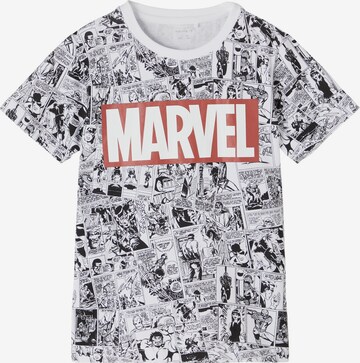 NAME IT Shirt 'Marvel' in White: front