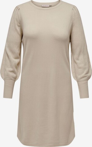 ONLY Carmakoma Knitted dress in Beige: front