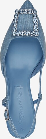 TAMARIS Slingpumps in Blau