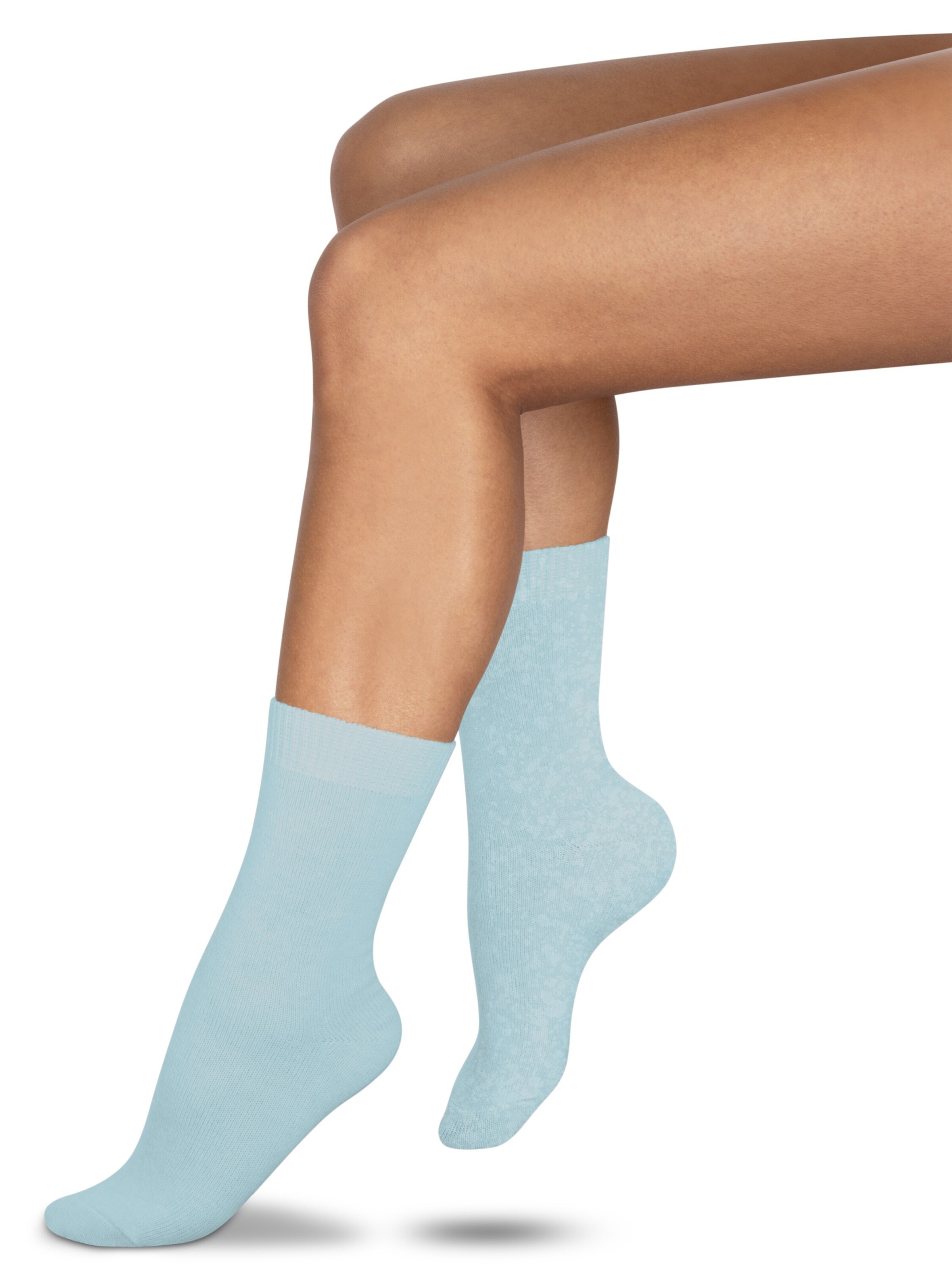 Chaussettes normani en bleu : devant