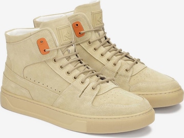 Kazar High-Top Sneakers in Beige