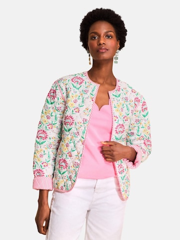 love & roses Přechodná bunda – bílá: přední strana