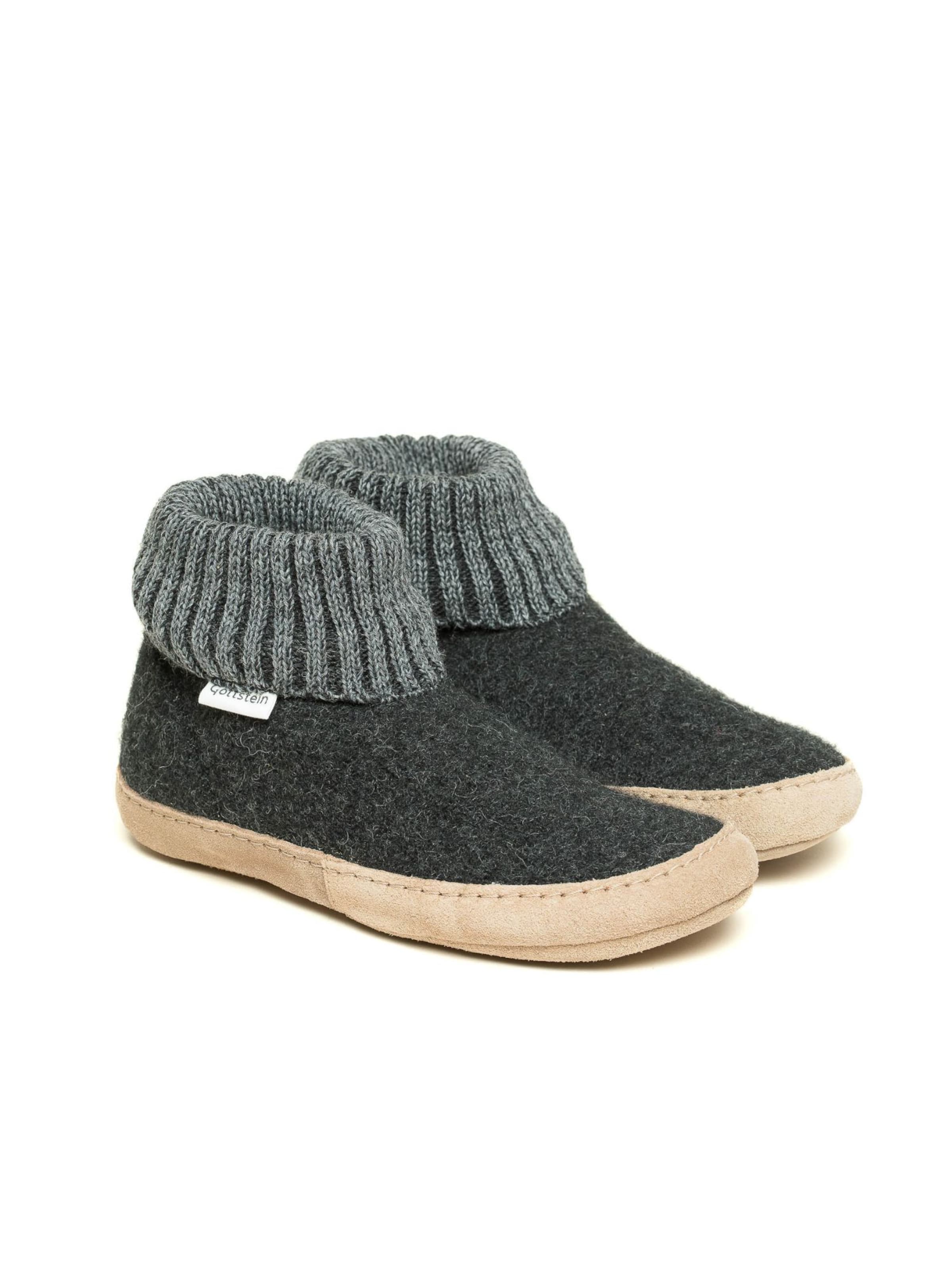 Gottstein Slippers 'Hüttenschuhe Dakota' in Grey