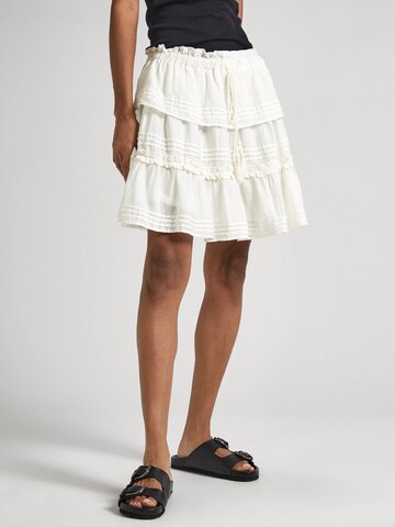 Pepe Jeans - Falda 'DAELYN' en blanco: frente