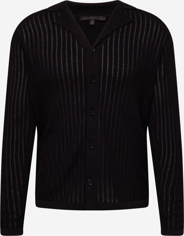 DRYKORN Knit cardigan 'RAYMONT' in Black: front