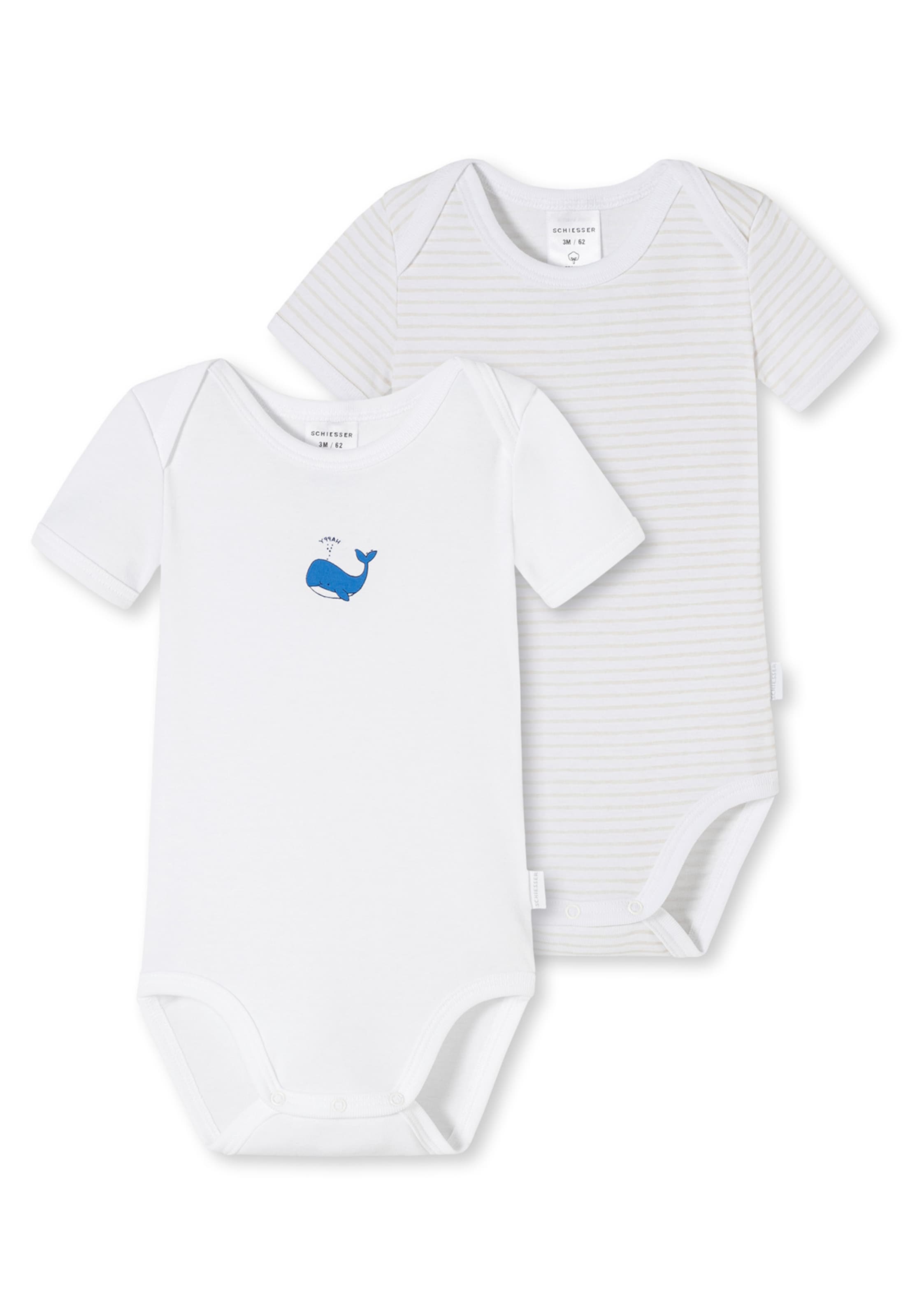 Tutina / body per bambino di SCHIESSER in bianco: frontale
