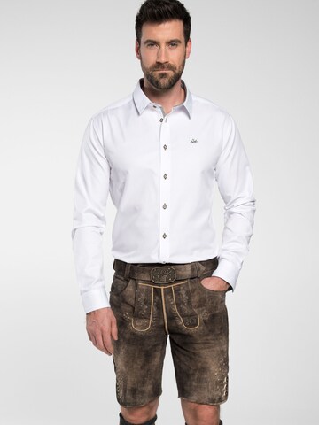 SPIETH & WENSKY Regular Broek 'Lederhose Freud' in Bruin: voorkant