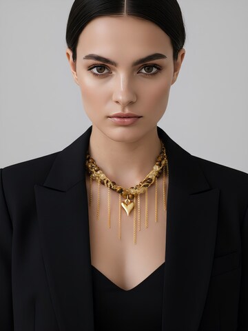 Secret Stones Kette 'Natural Tiger eye and citrine' in Braun: Vorderseite