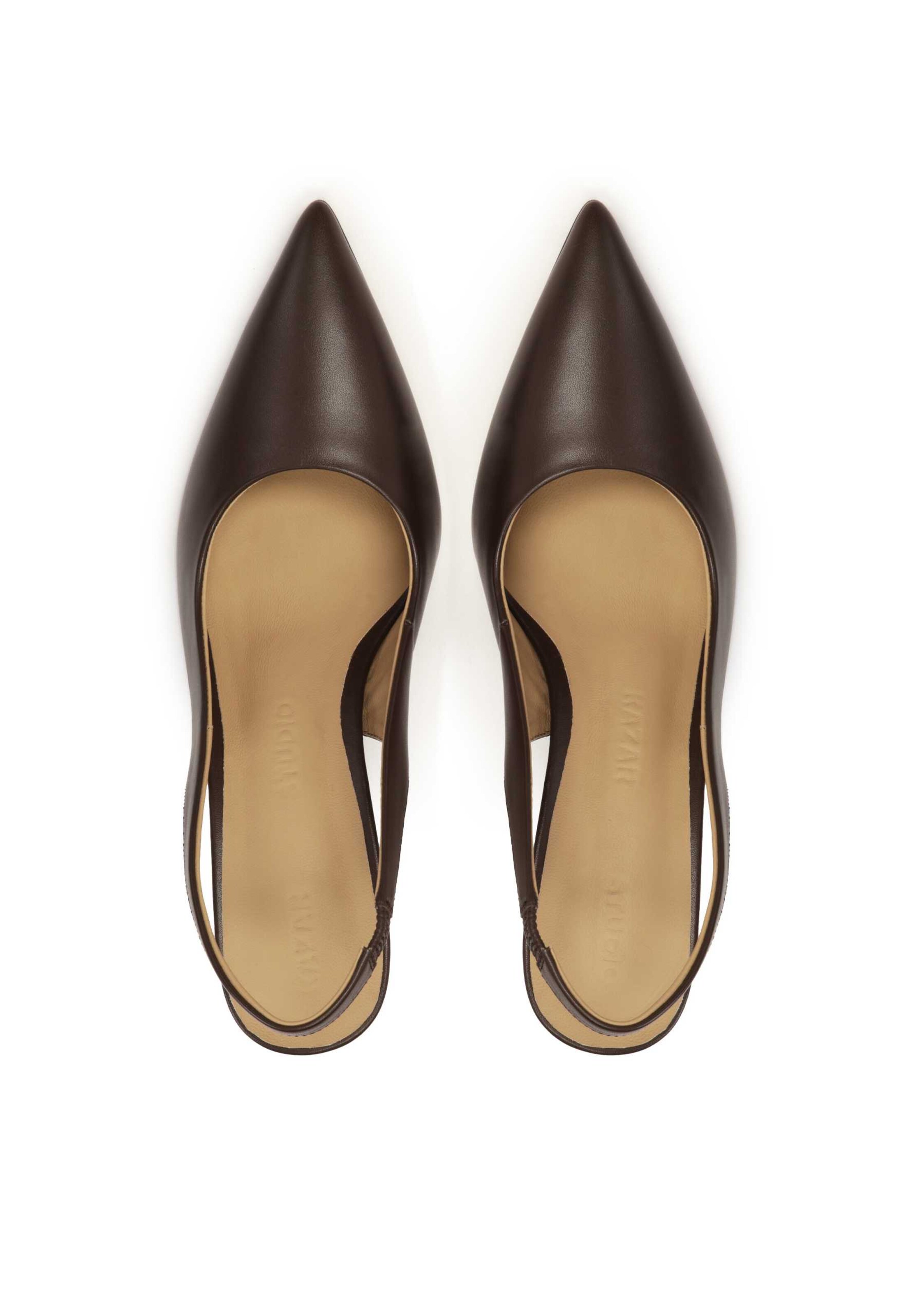 Escarpins à bride arrière Kazar Studio en marron