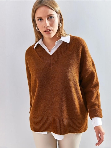 Bianco Lucci Kampsun 'Pullover', värv pruun
