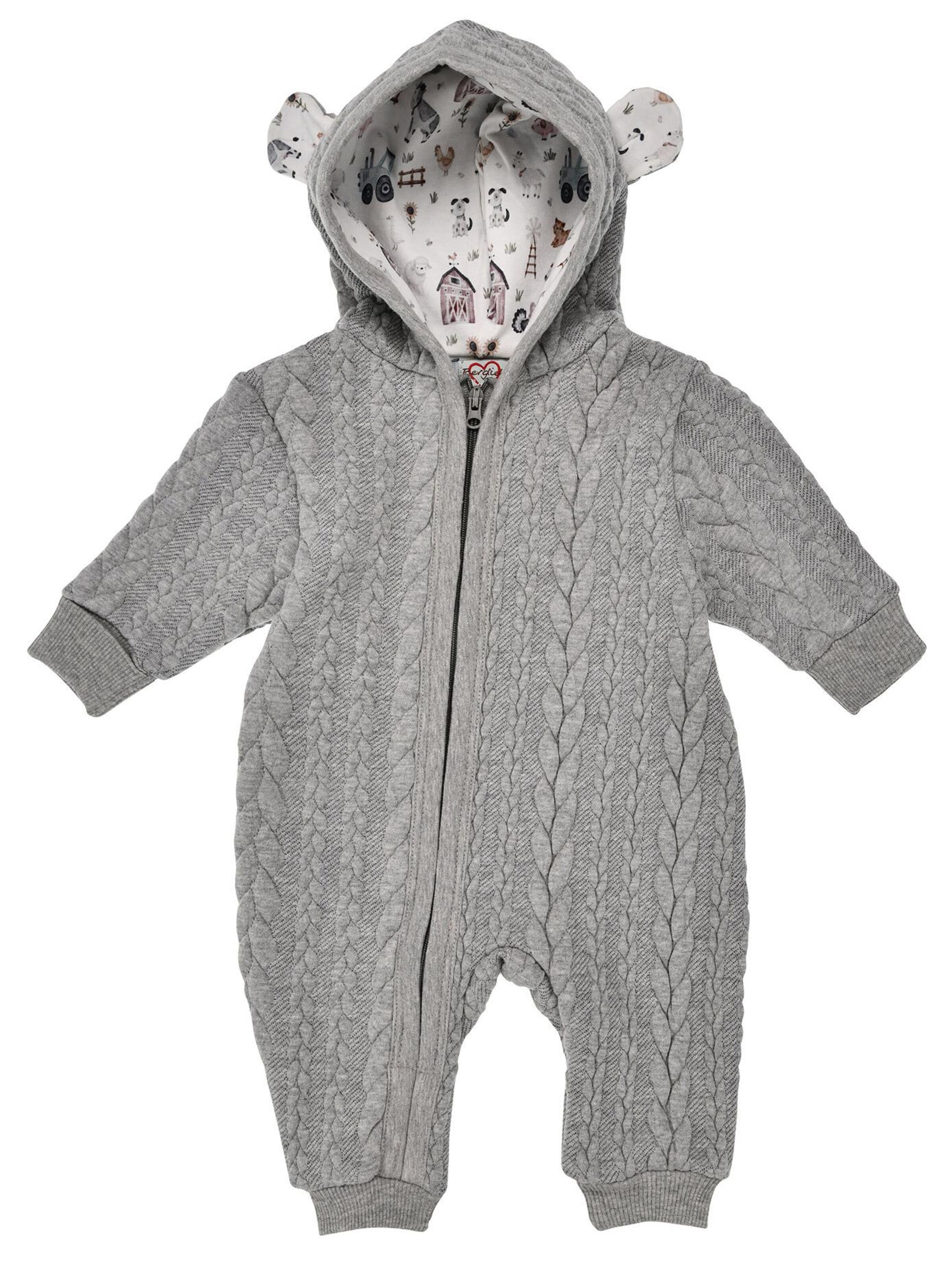 BONDI Overall‌ in Grau: Vorderseite