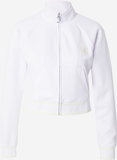 Juicy Couture Sport Jakna za vježbanje u pastelno žuta / bijela, Pregled proizvoda