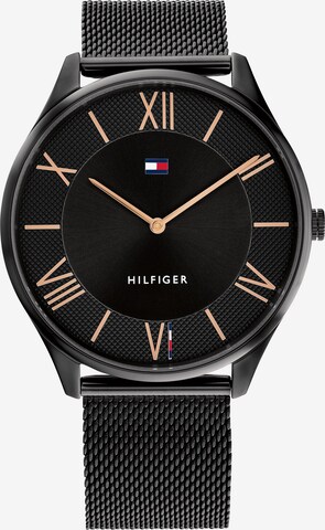 melns TOMMY HILFIGER Analogais pulkstenis