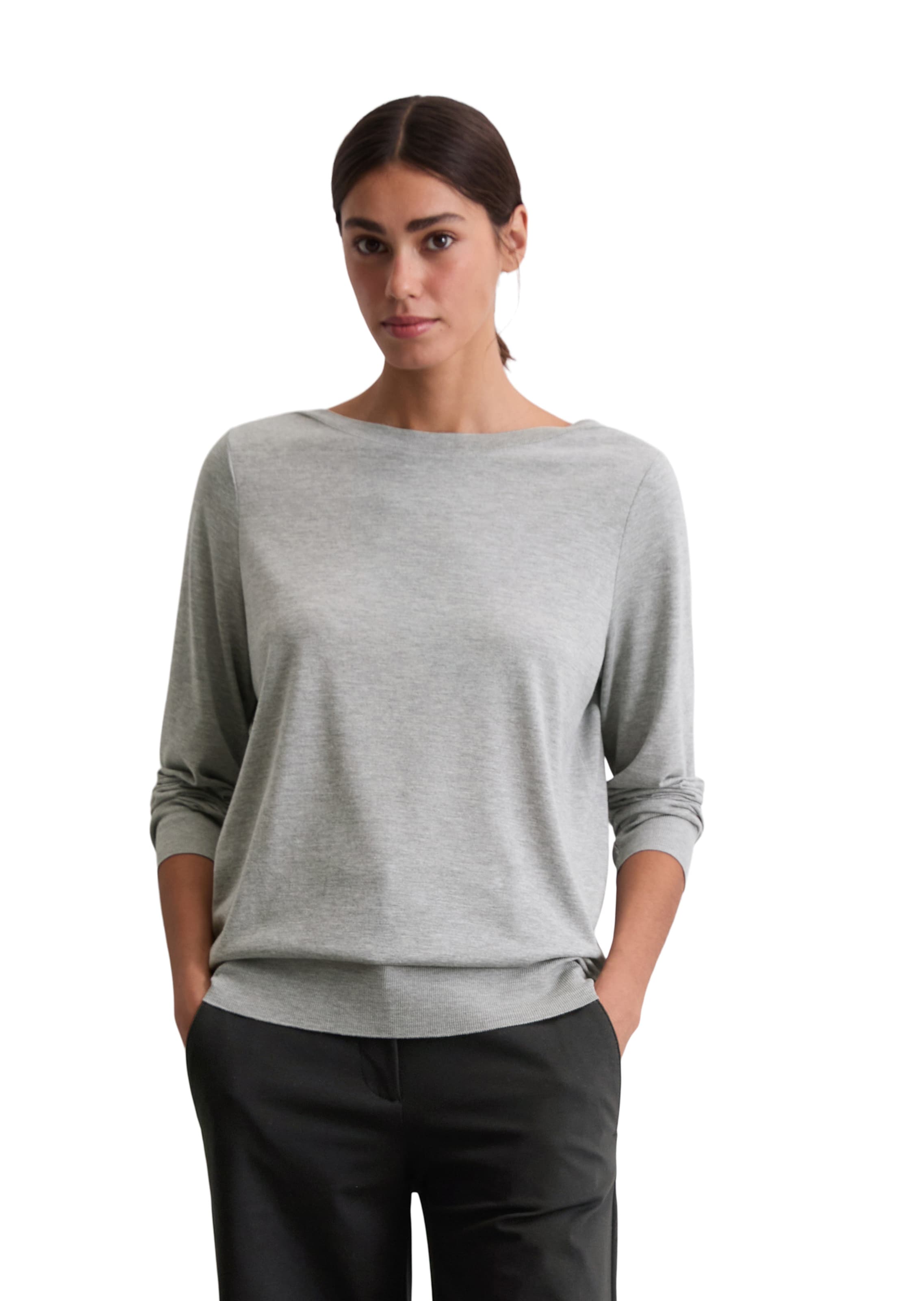 Marc O'Polo Majica | siva barva: sprednja stran