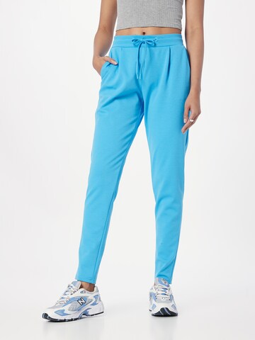 ICHI Slimfit Spodnie 'KATE' w kolorze niebieski: przód