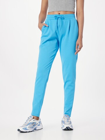 Coupe slim Pantalon 'KATE' ICHI en bleu : devant