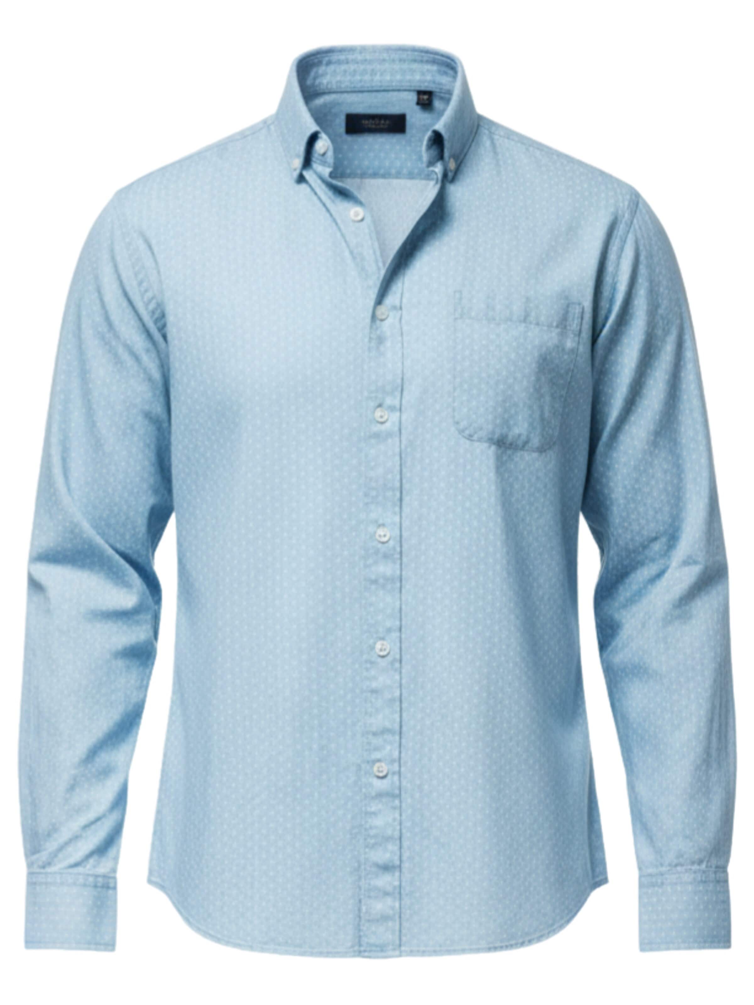 Ombre - Ajuste regular Camisa en azul: frente