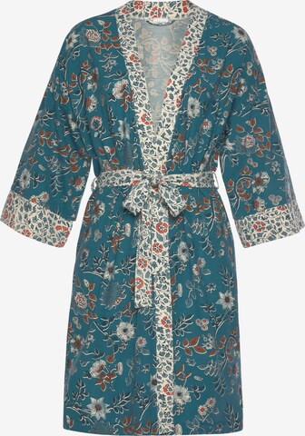 LASCANA Dressing Gown in Blue: front