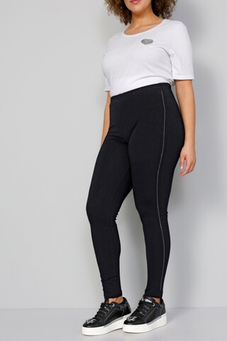 MIAMODA Skinny Leggings in Black: front