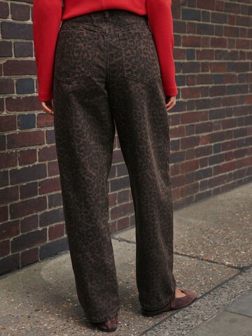 Barrel Jean Next en marron