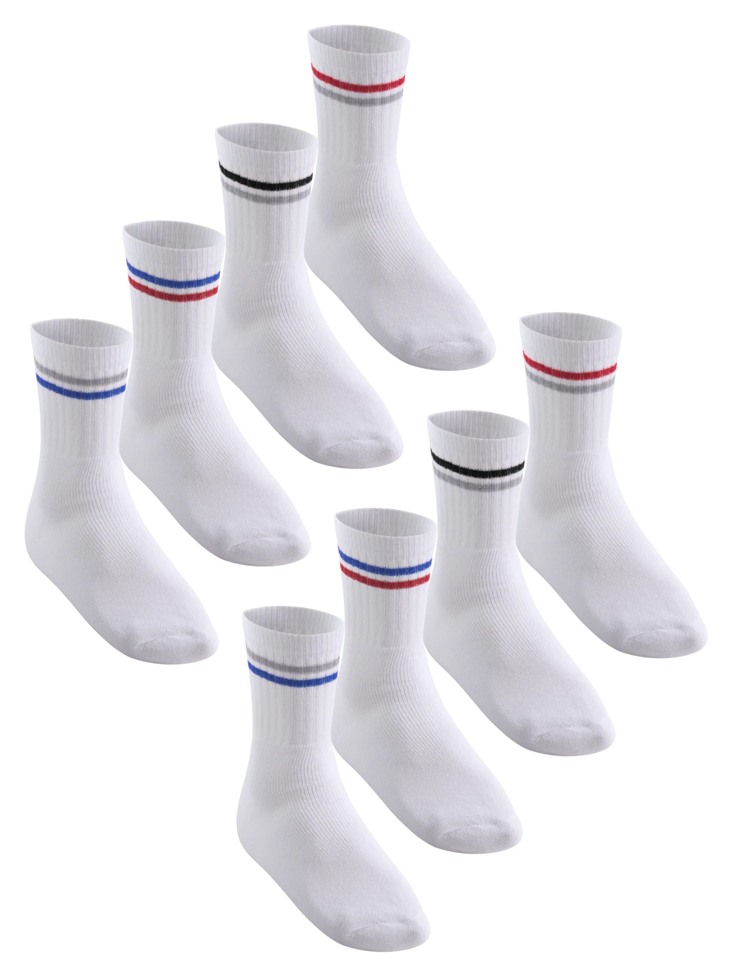 MT Athletic Socks 'Tennis' in White: front