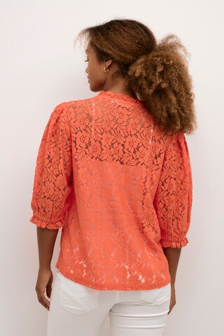 Cream Blouse 'Kaspis' in Orange