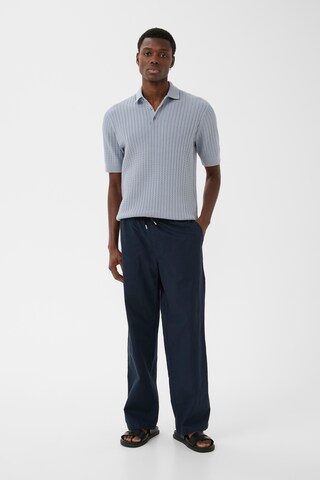 Matinique Wide Leg Bukser 'MABarton' i blå