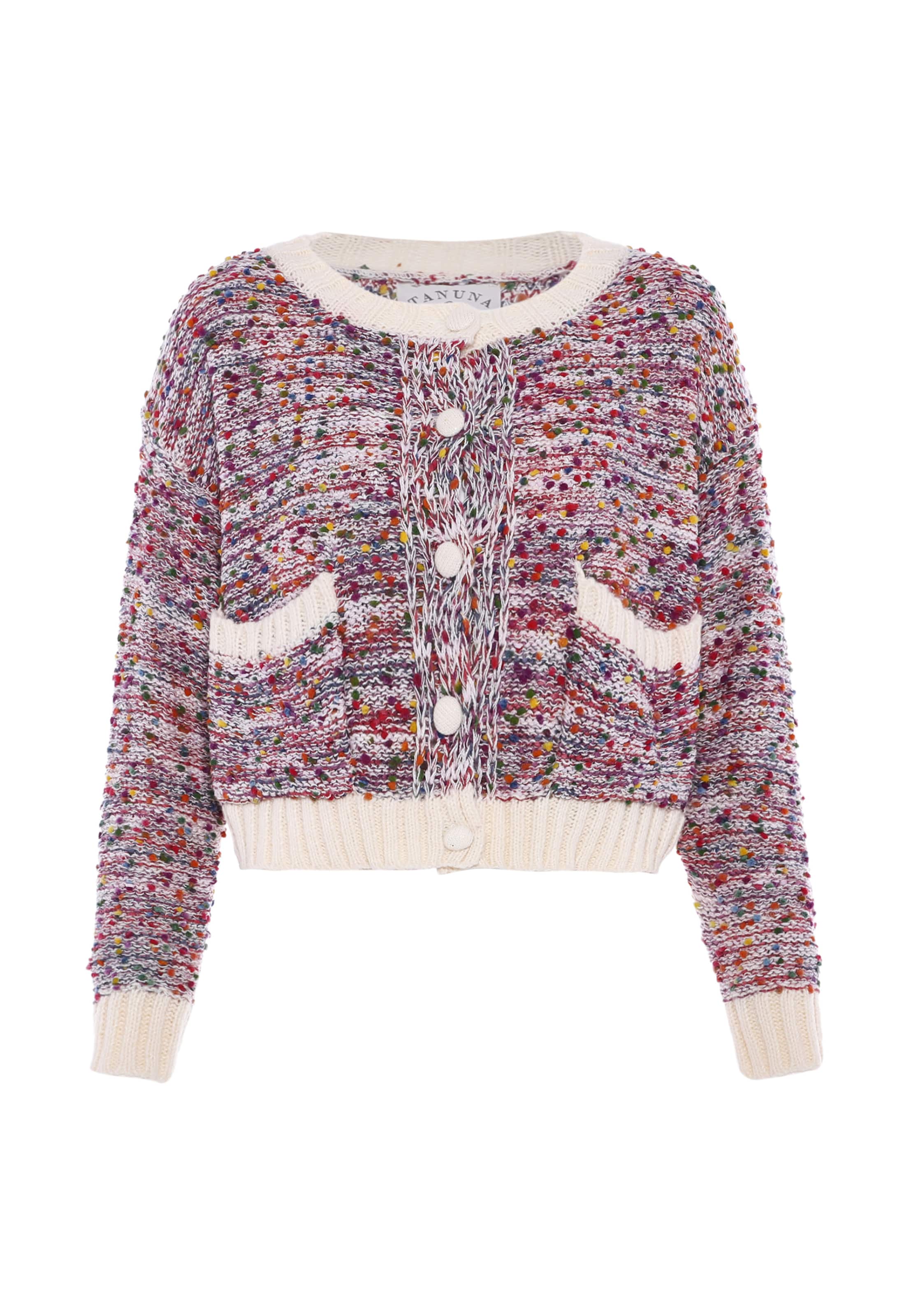 Tanuna - Casaco de malha em bege: frente