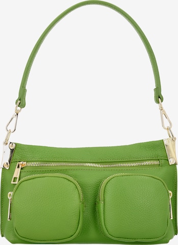 zaļš faina Pleca soma: no priekšpuses