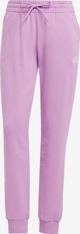 ADIDAS SPORTSWEAR Workout Pants 'Essentials' in Purple: front