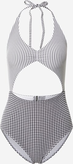 Costum de baie întreg 'SEERSUCKER' AERIE pe negru / alb, Vizualizare produs