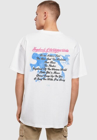 Merchcode Shirt 'Thin Lizzy - Album Tracklisting' in White